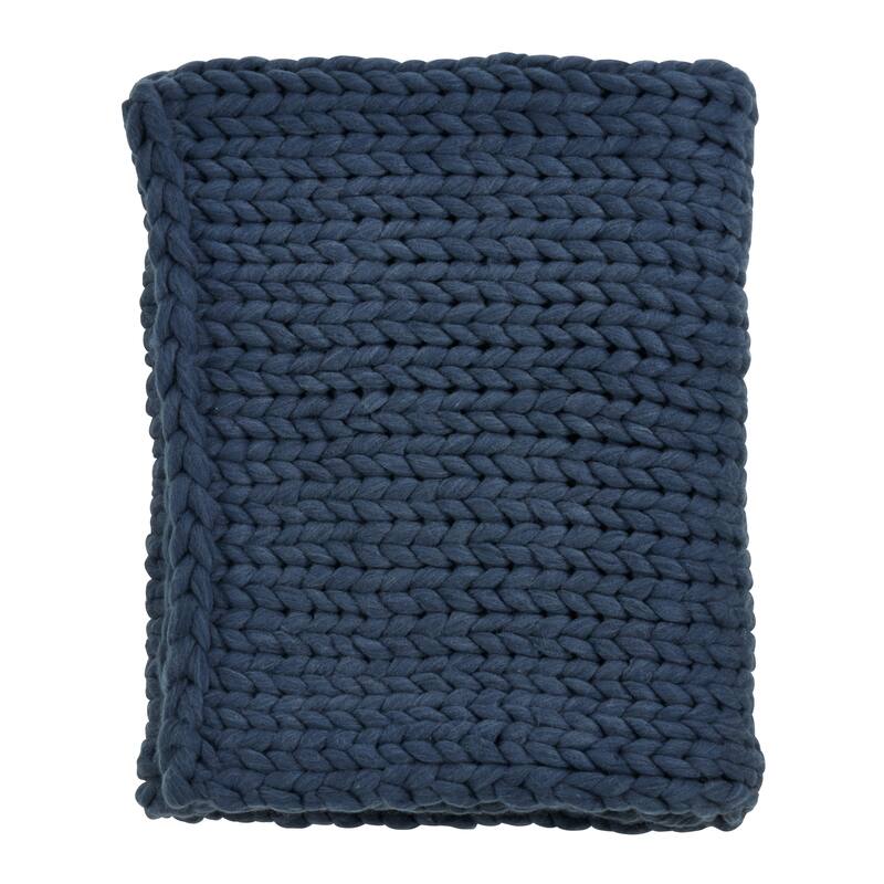 Chunky Woven Knit Throw