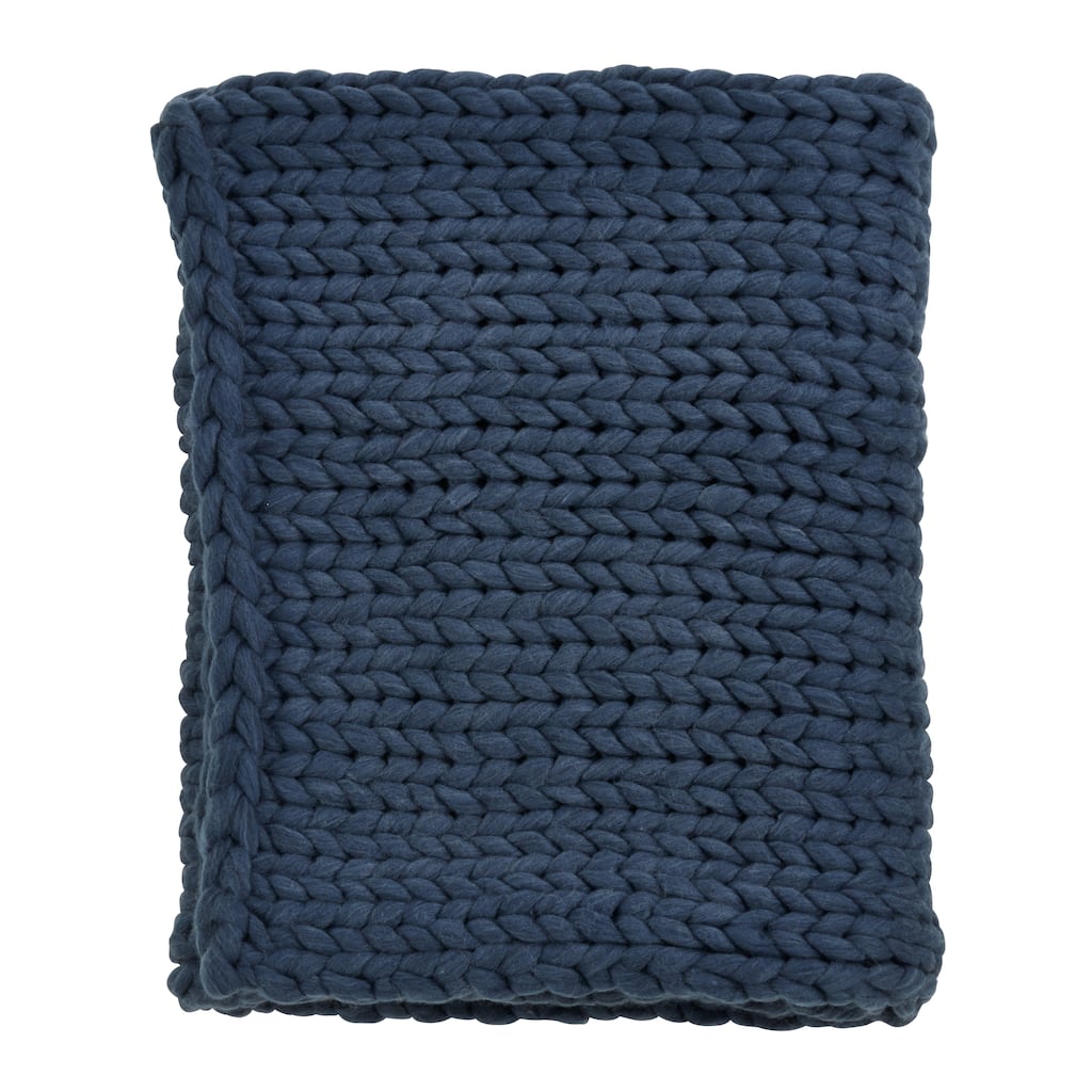Chunky Woven Knit Throw