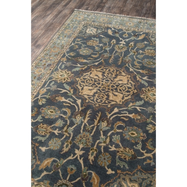 100 Wool Hand Knotted Traditional Area Rug Blue Momeni Rugs Shalimar Collection 26 X 8 Runner Home Kitchen Home Décor