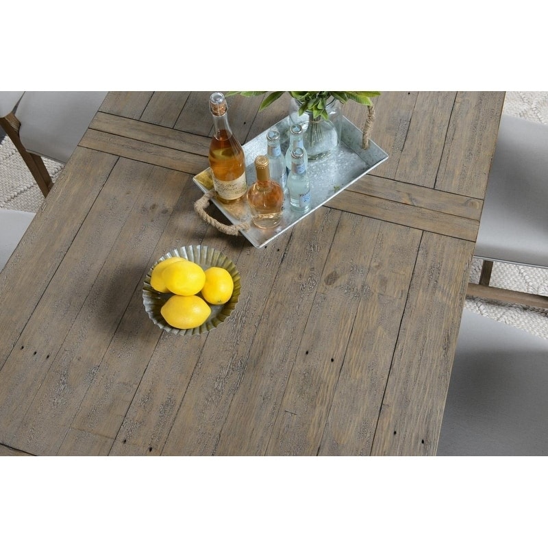 The Gray Barn Fairview Driftwood Reclaimed Pine 94-inch Extension Dining Table