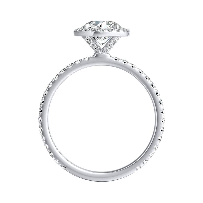 Auriya 14k Gold Classic 1 1/10ctw Round Halo Diamond Engagement Ring (G-H, VS1-VS2)