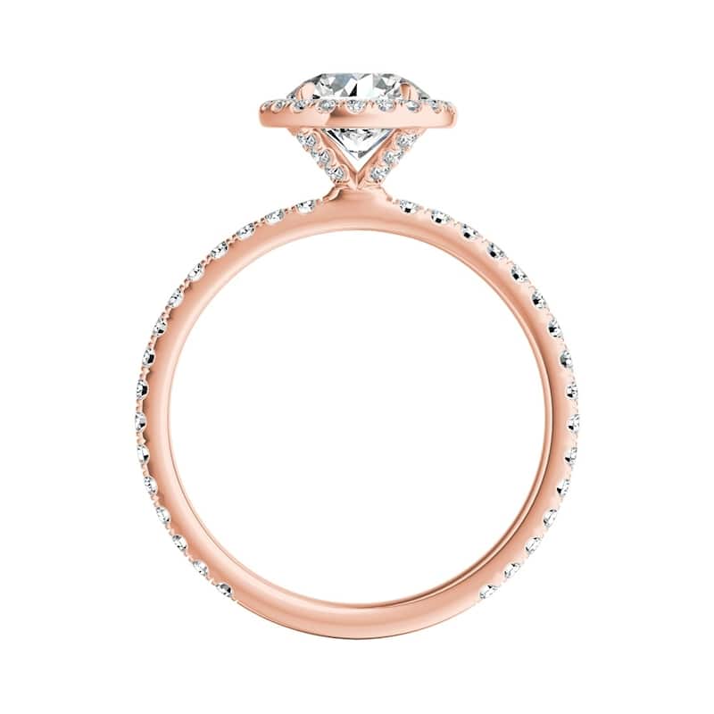 Auriya 14k Gold Classic 1 1/10ctw Round Halo Diamond Engagement Ring (G-H, VS1-VS2)
