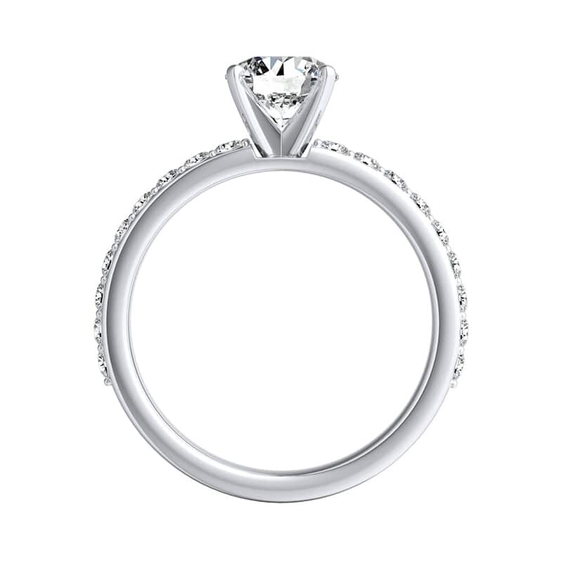 Auriya 14k Gold Classic 7/8ctw Round Diamond Engagement Ring (G-H, VS1-VS2)