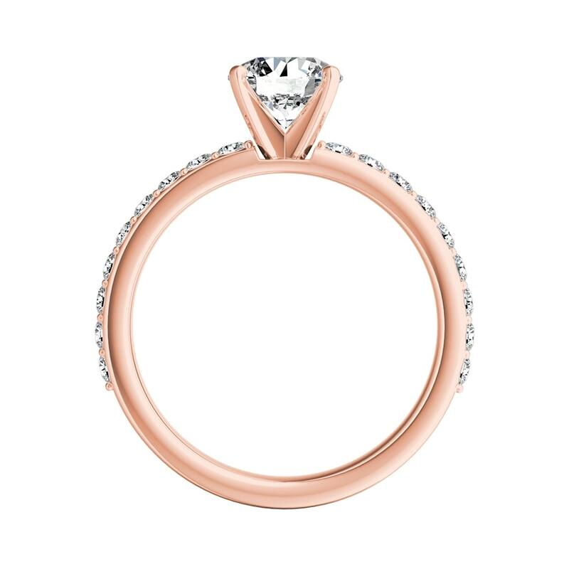 Auriya 14k Gold Classic 7/8ctw Round Diamond Engagement Ring (G-H, VS1-VS2)