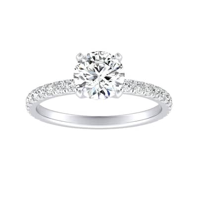 Auriya 14k Gold Classic 7/8ctw Round Diamond Engagement Ring (G-H, VS1-VS2)