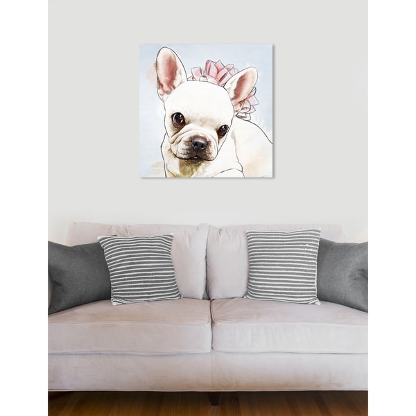 Shop Oliver Gal 'Watercolor Frenchie' Dogs and Puppies Wall Art Print ...