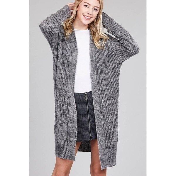 womens chunky knit long cardigan