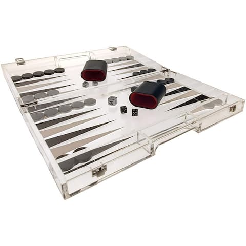 OnDisplay Luxe Acrylic Backgammon Set