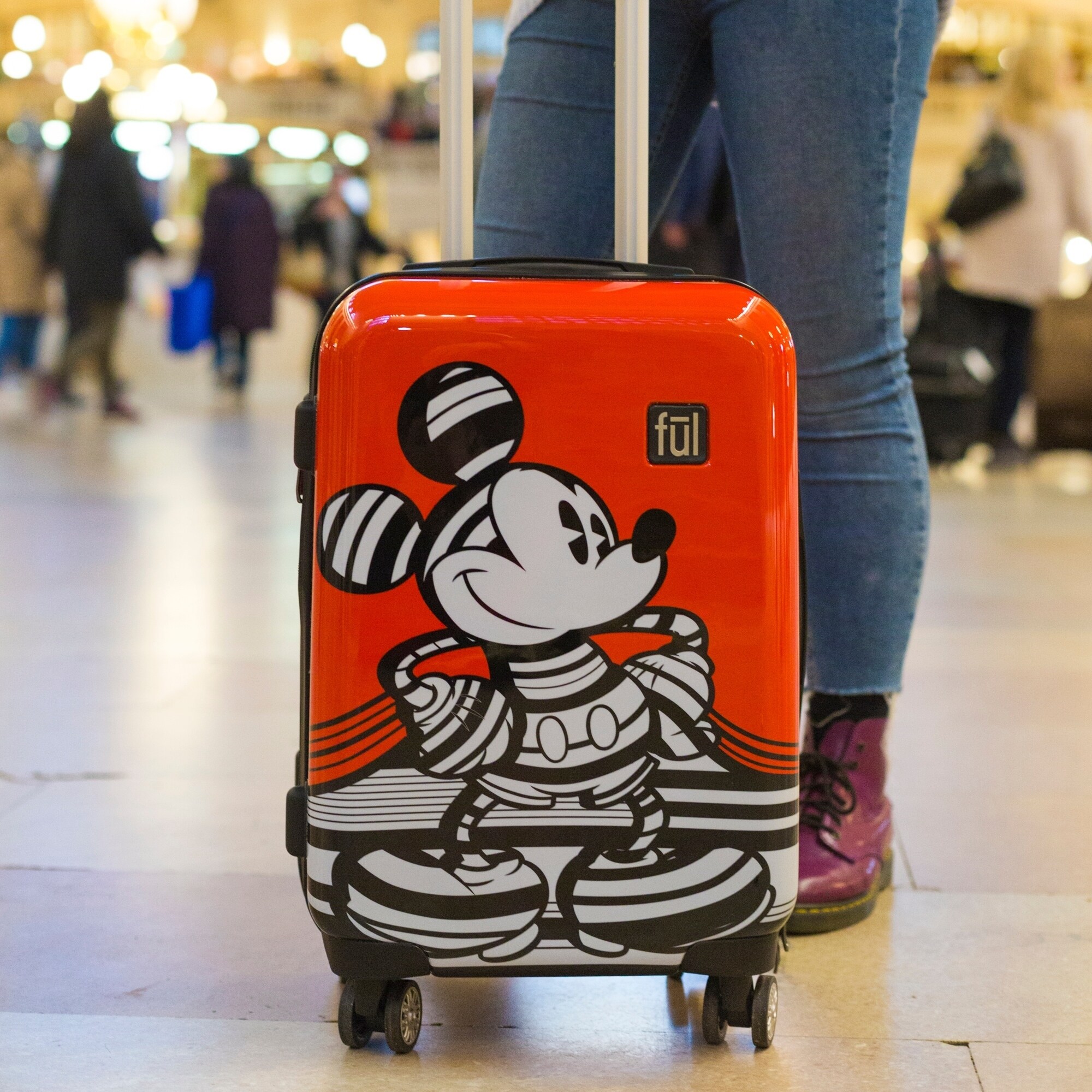 mickey mouse hardside luggage