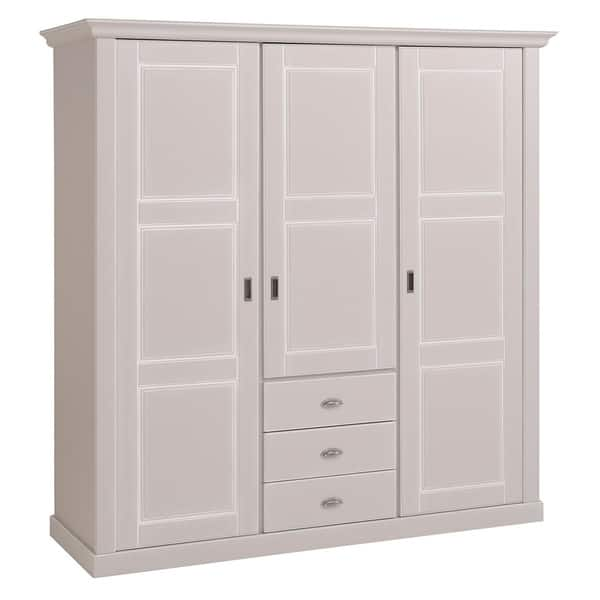 Shop Khate 3 Door Wardrobe Cabinet Free Shipping Today