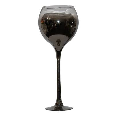 Essential Decor & Beyond Two Tone Trumpet Glass Floor Vase EN111372