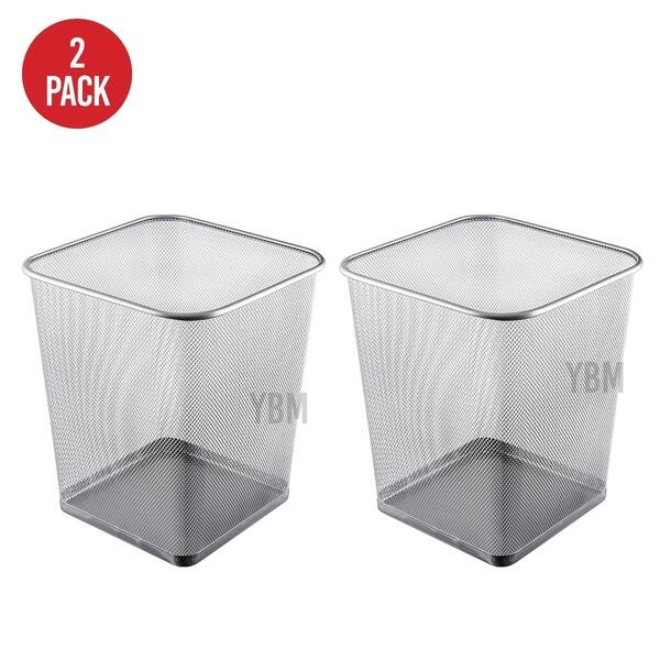 Mesh Wastebasket Trash Can For Home And Office Workspace Metal Office Trash  Can