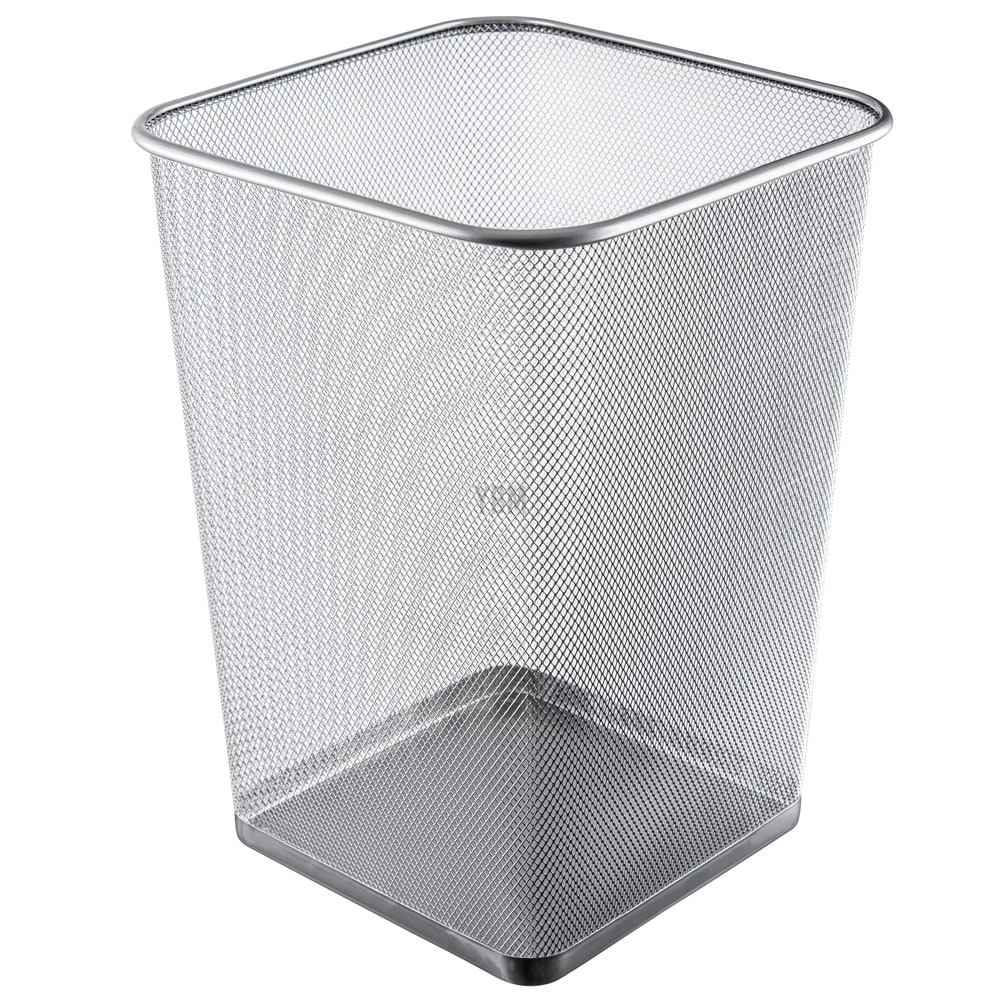 Rubbermaid FG295500BLA 13 Qt. / 3.25 Gallon Black Rectangular Wastebasket /  Trash Can