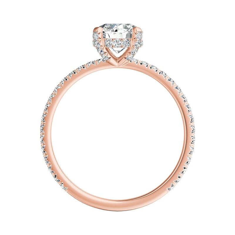 Auriya 14k Gold Classic 7/8ctw Round Diamond Engagement Ring (G-H, VS1-VS2)