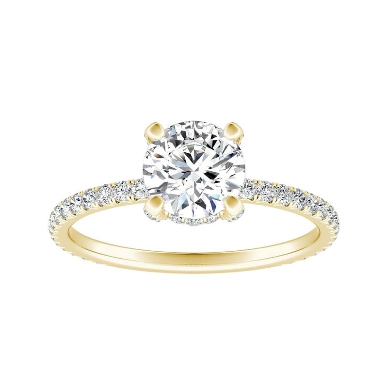 Auriya 14k Gold Classic 7/8ctw Round Diamond Engagement Ring (G-H, VS1-VS2)
