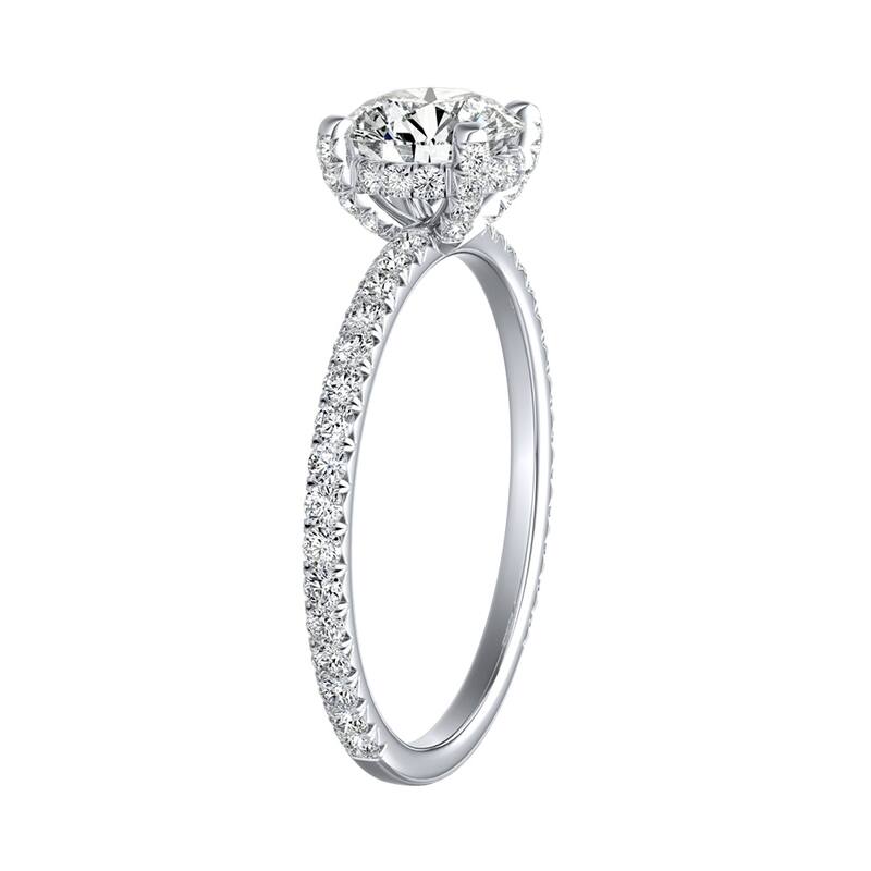 Auriya 14k Gold Classic 7/8ctw Round Diamond Engagement Ring (G-H, VS1-VS2)