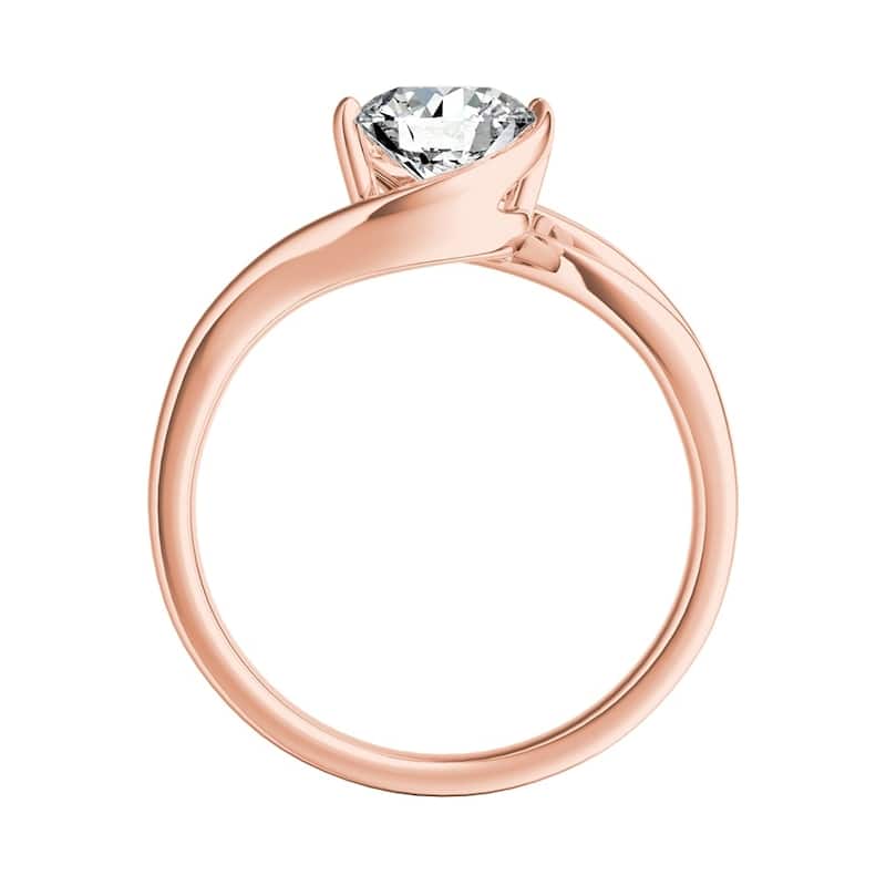 Auriya 14k Gold 1/2ctw Solitaire Diamond Engagement Ring (G-H, VS1-VS2)