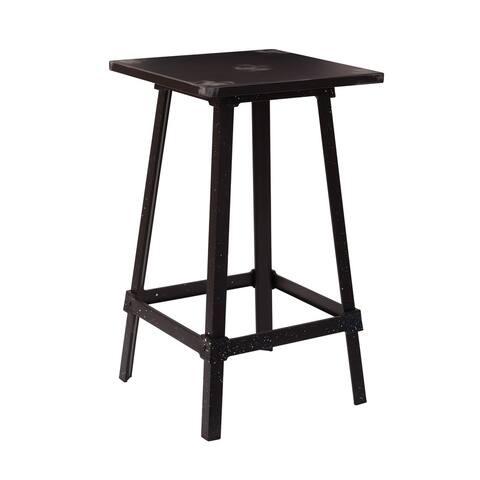 Olympia Metal Bar Table in Antique Black