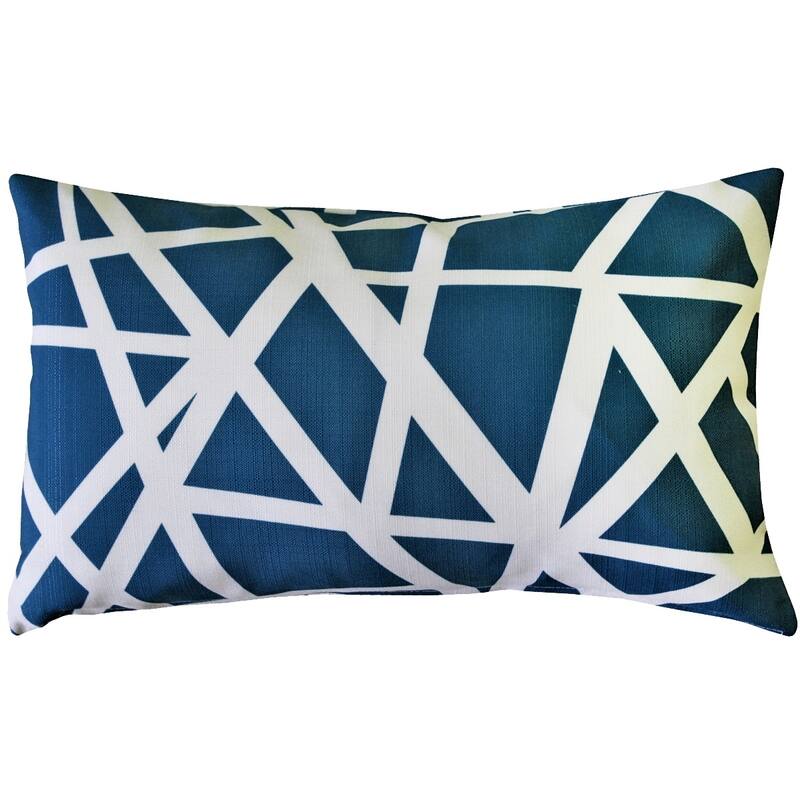 Bird's Nest 12x19 Throw Pillow with Polyfill Insert, Teal - 12"x20" - Blue