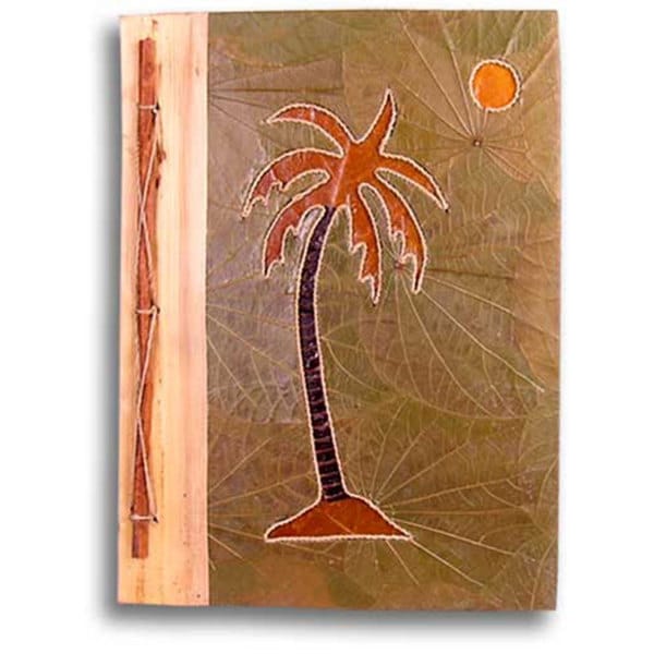 Handmade Palm Tree Design Bamboo/ Leaves Photo Album (Indonesia)