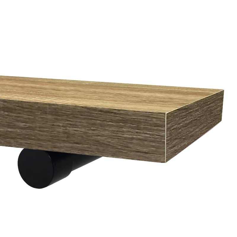 InPlace 36-inch Brown Driftwood Shelf w/Bracket