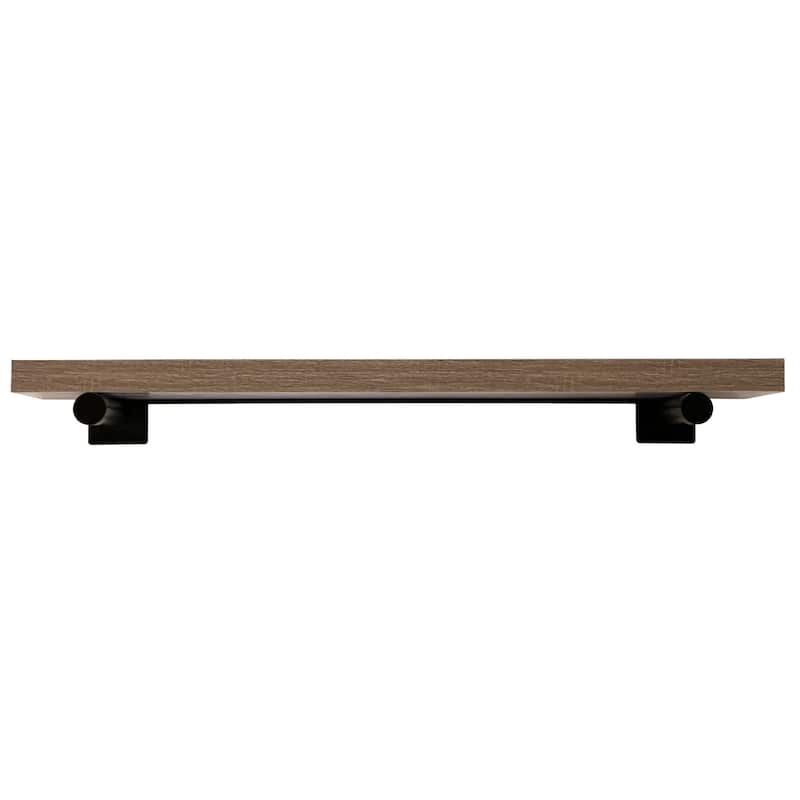 InPlace 36-inch Brown Driftwood Shelf w/Bracket