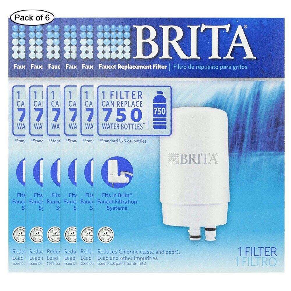 Brita Basic On Tap Faucet Water Filter System (Pack of 6) - Bed Bath &  Beyond - 23432555