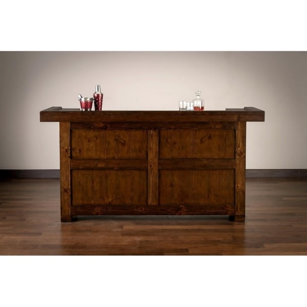 Rockford Weathered Brown Wood Rustic Home Bar On Free Rockford Weathered Brown Wood Rustic Home Bar On Free Shipping Today 23432774