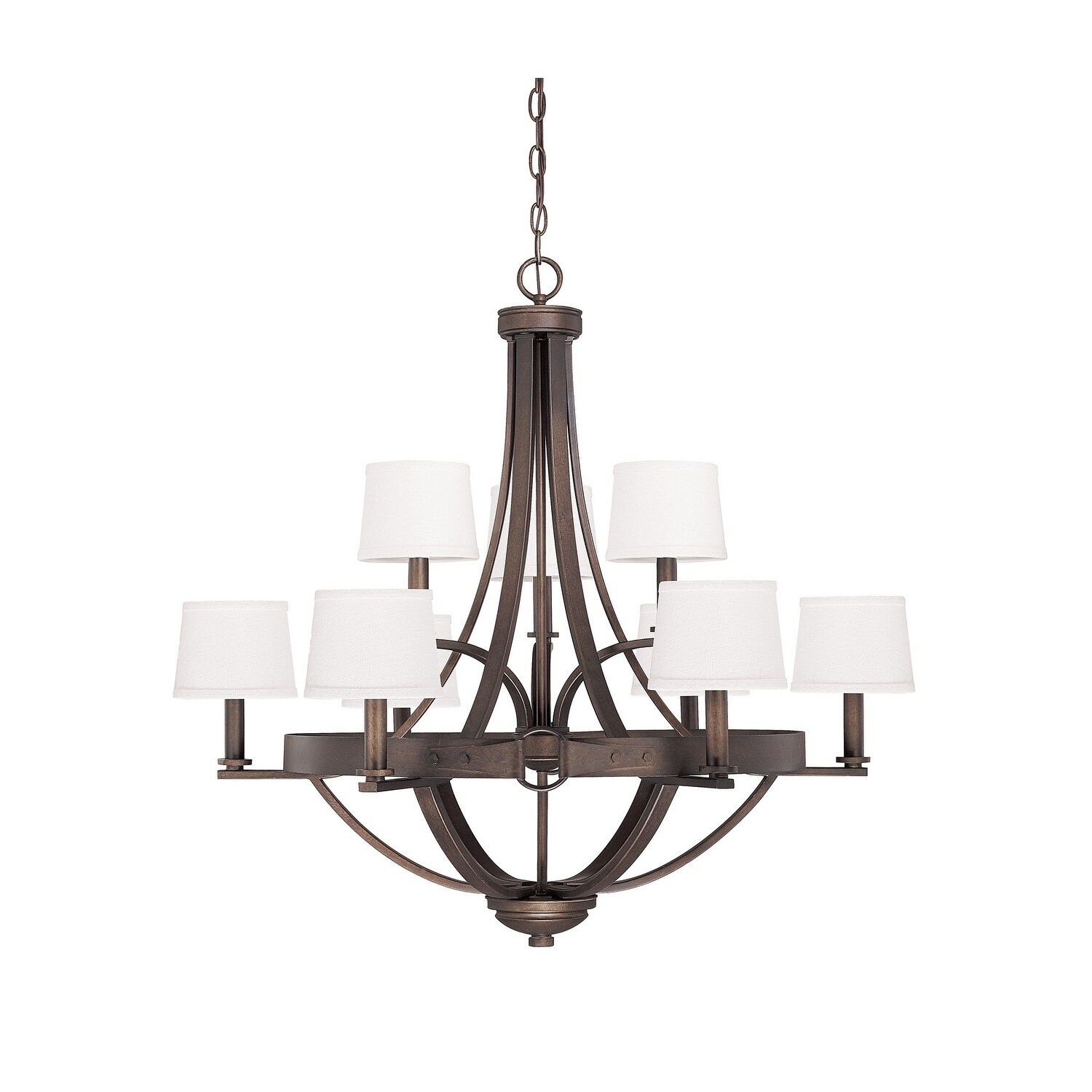 Chastain 9-light Tobacco Chandelier - Chandeliers For Bedrooms by Overstock.com