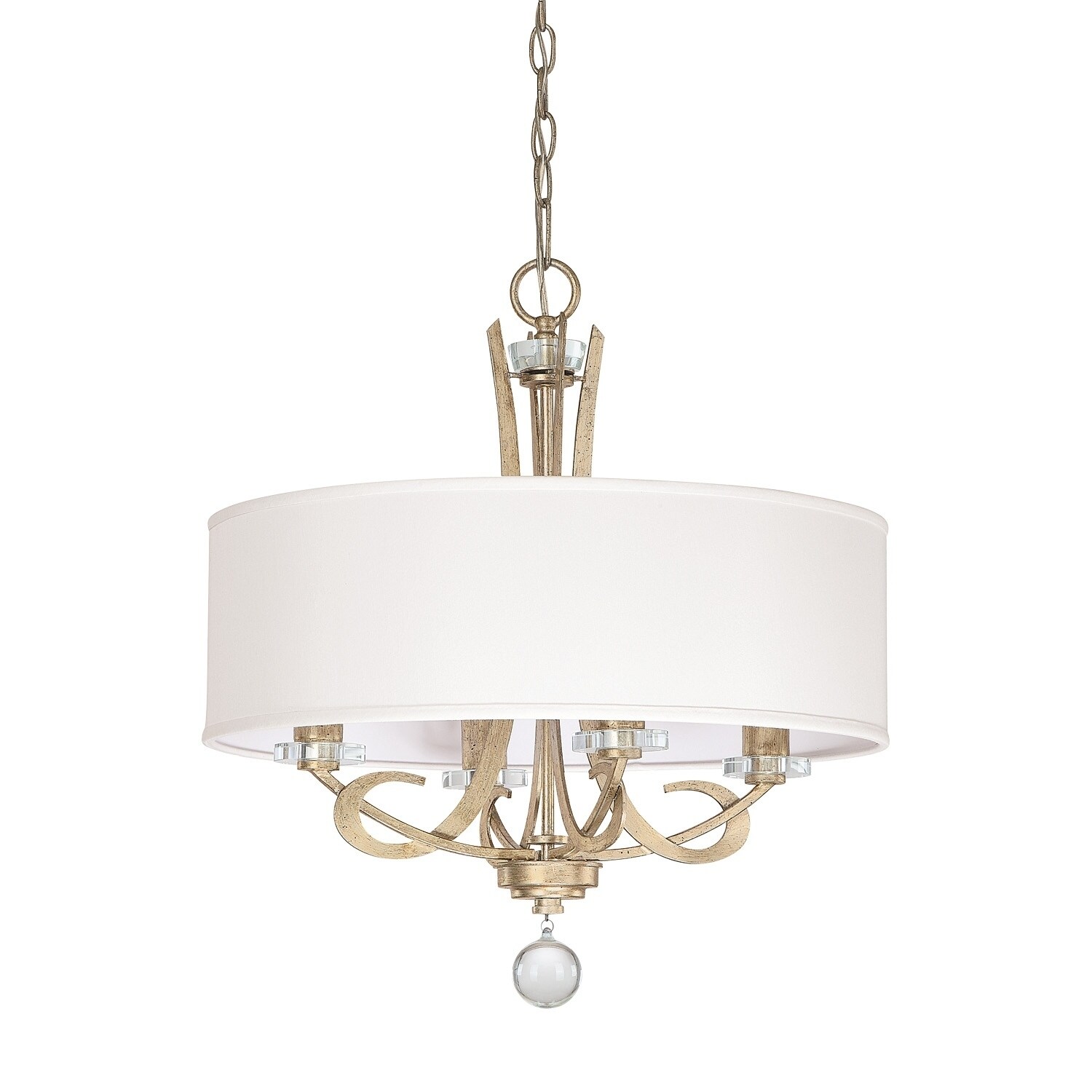 Hutton 4-light Winter Gold Chandelier - Winter Gold - Chandeliers For Bedrooms by Overstock.com