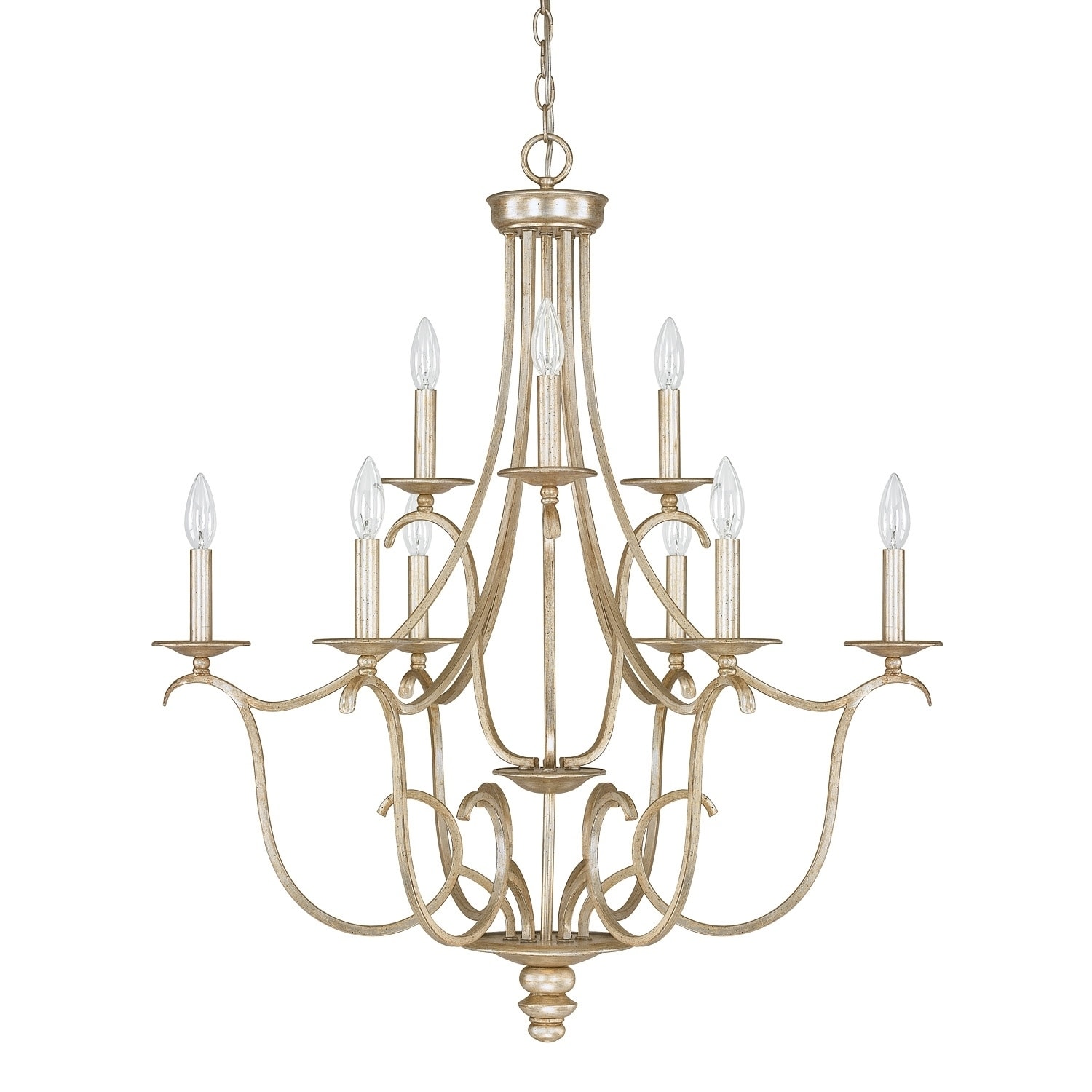 Bailey 9-light Winter Gold Chandelier - Chandeliers For Bedrooms by Overstock.com