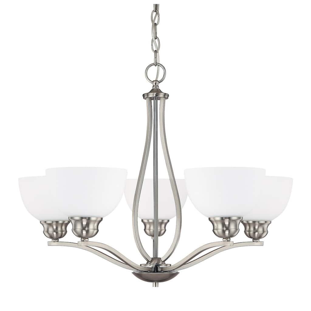 Stanton 5-light Brushed Nickel Chandelier