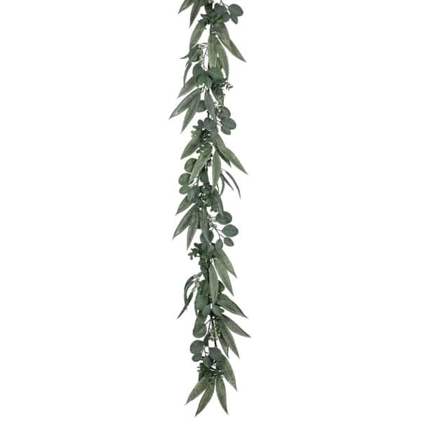 slide 1 of 2, Sullivans California Eucalyptus Garland - green - 6'l x 4"w x 10"h