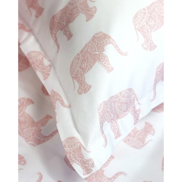 Shop Printed Design Cotton Collection 400 Thread Count Pink