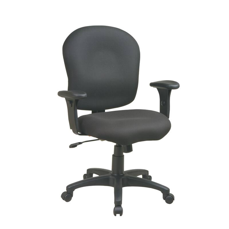Sculptured Task Chair with Adjustable Arms