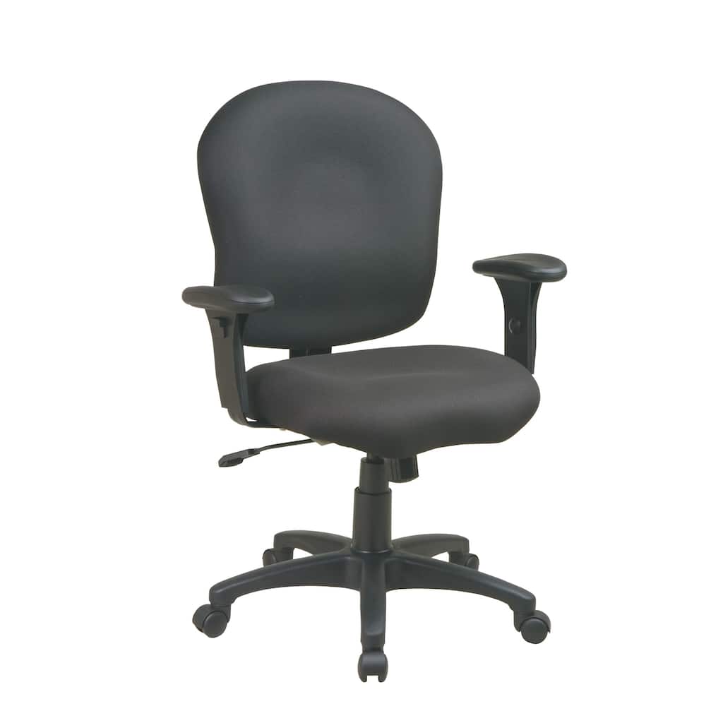 Sculptured Task Chair with Adjustable Arms