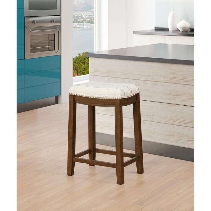 Linon Willamette Natural Counter Stool
