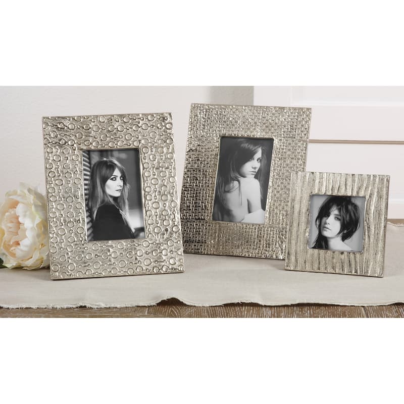 Hammered Design Aluminum Photo Frame