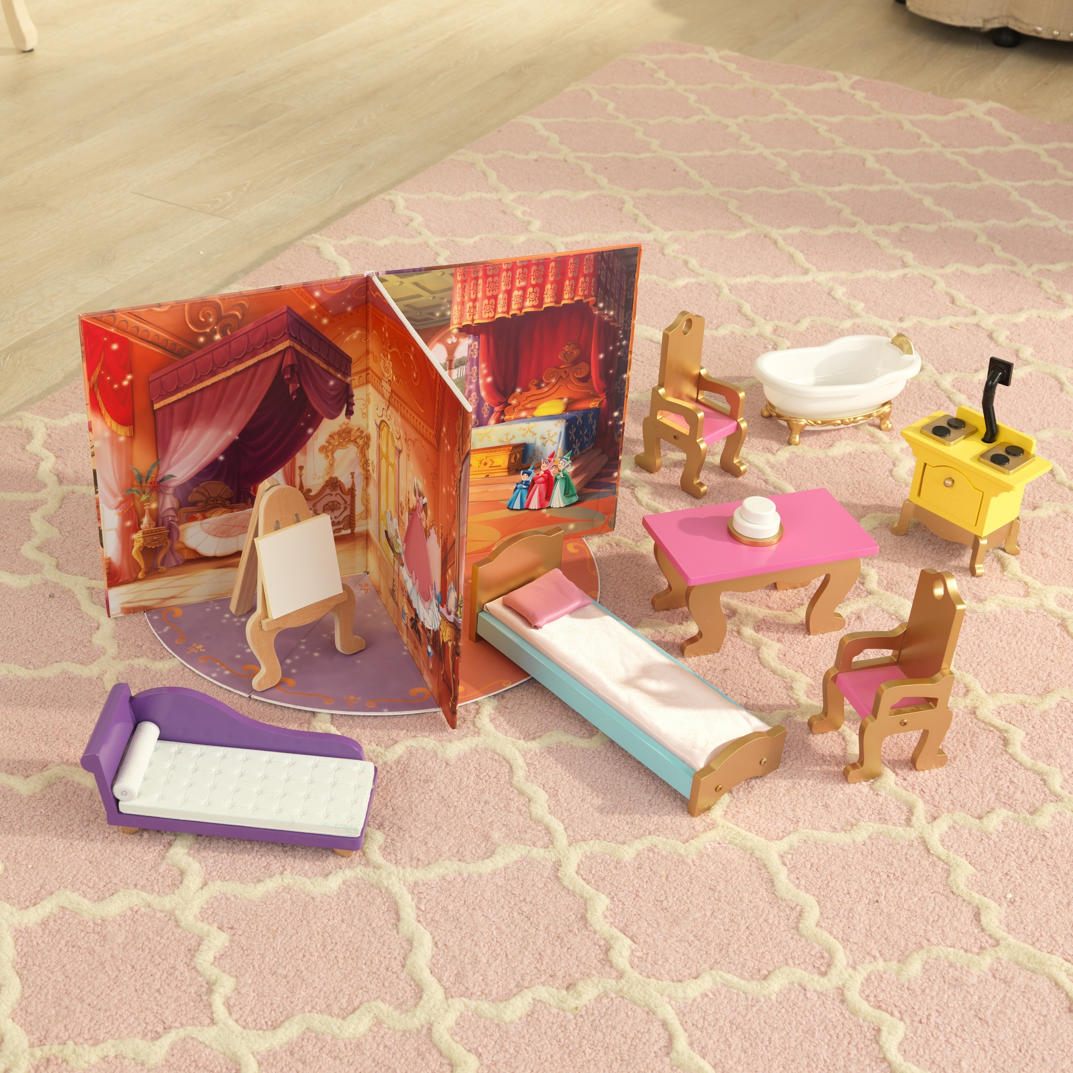 disney princess wooden doll house