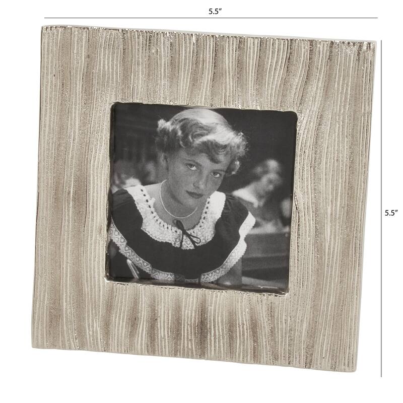 Metal Photo Frame With Textured Design