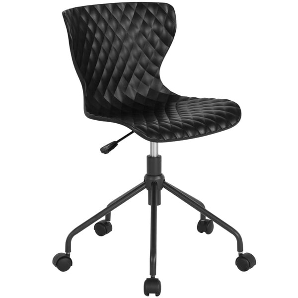 Contemporary Design Mid-Back Plastic Swivel Task Office Chair