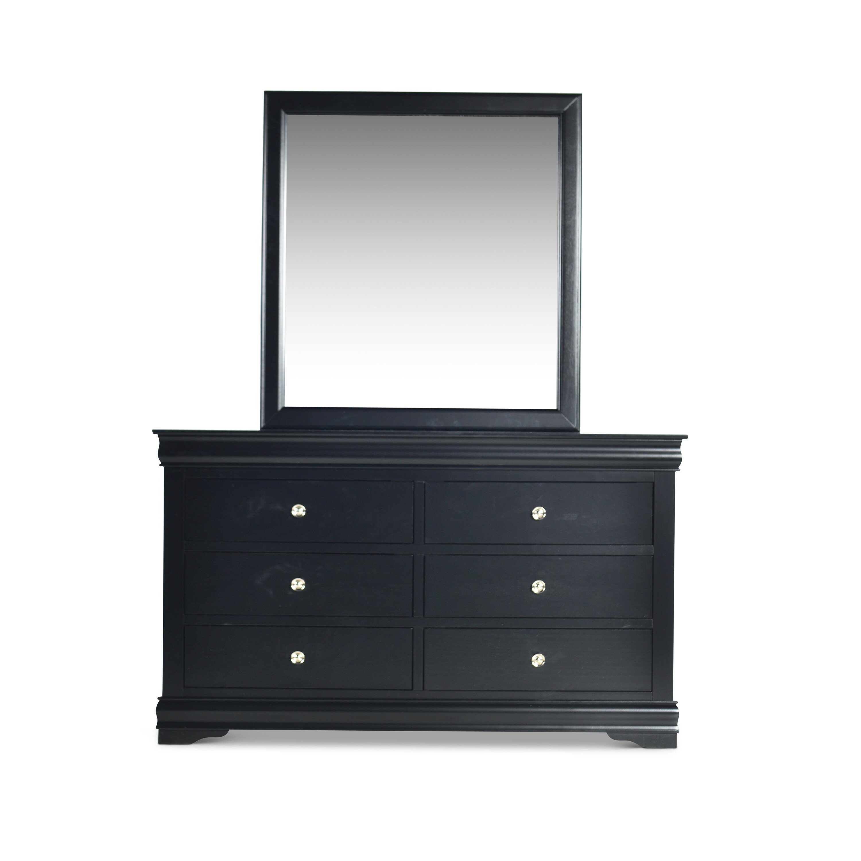 Ocala 6 Drawer Louis Philippe Dresser And Mirror By Greyson Ocala 6 Drawer Louis Philippe Dresser