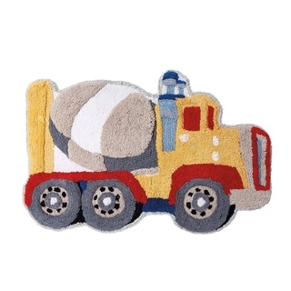 Dream Factory Trains and Trucks Bath Rug