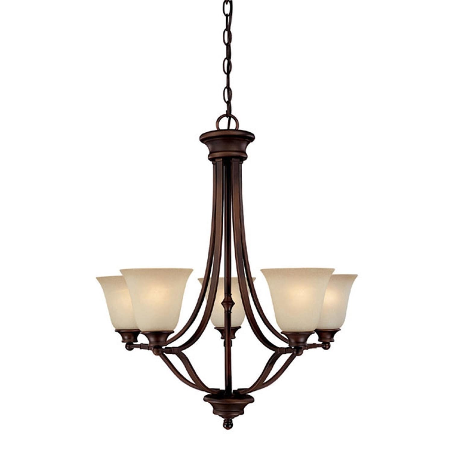 Belmont 5-light Burnished Bronze Chandelier - Chandeliers For Bedrooms by Overstock.com