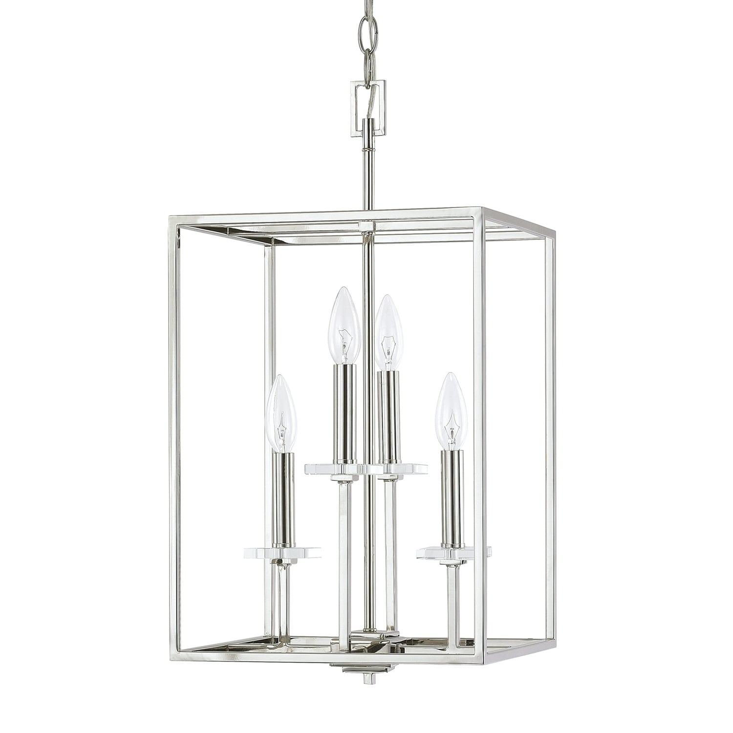Morgan 4-light Polished Nickel Foyer Fixture - Polished Nickel - Chandeliers For Bedrooms by Overstock.com