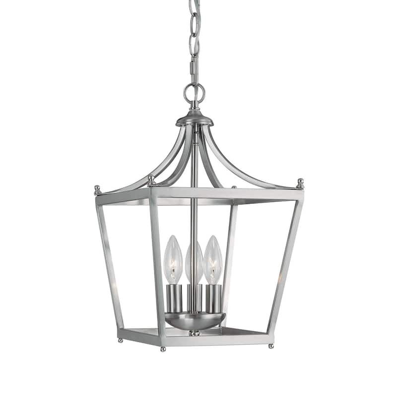 Stanton 3-light Brushed Nickel Foyer Fixture - Brushed Nickel