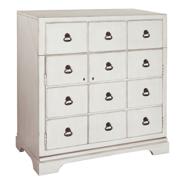 Shop Howard Miller Bottoms Up Antique White Vintage 