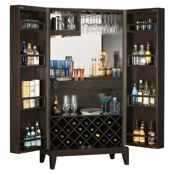 Shop Howard Miller Barolo Solid Wood Liquor And Wine Cabinet