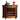 Howard Miller Brown Wood and Black Granite Liquor or Wine Cabinet