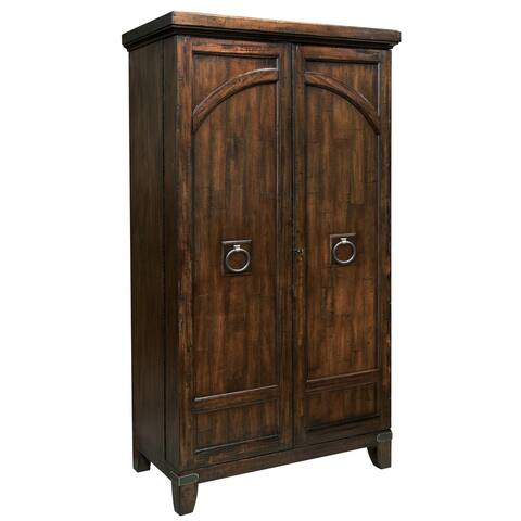 Howard Miller Rogue Valley Solid Wood Liquor Wine Cabinet